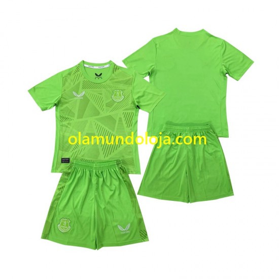 Camisola Everton Guarda-redes Criança Equipamento Primeiro 2024-2025 Manga Curta